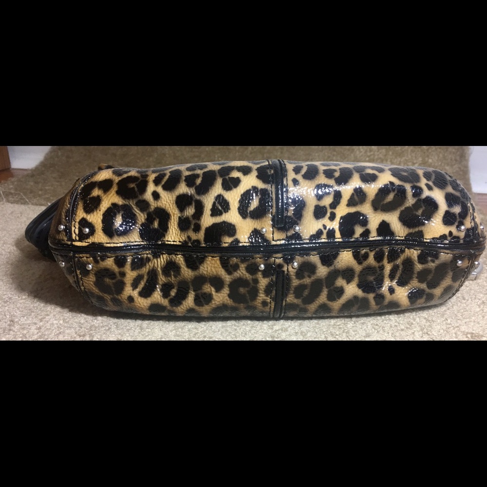 Brighton Leopard Print Hobo Bag with Black Trim - Gorgeous & Like New Luxury - Picture 3 of 8